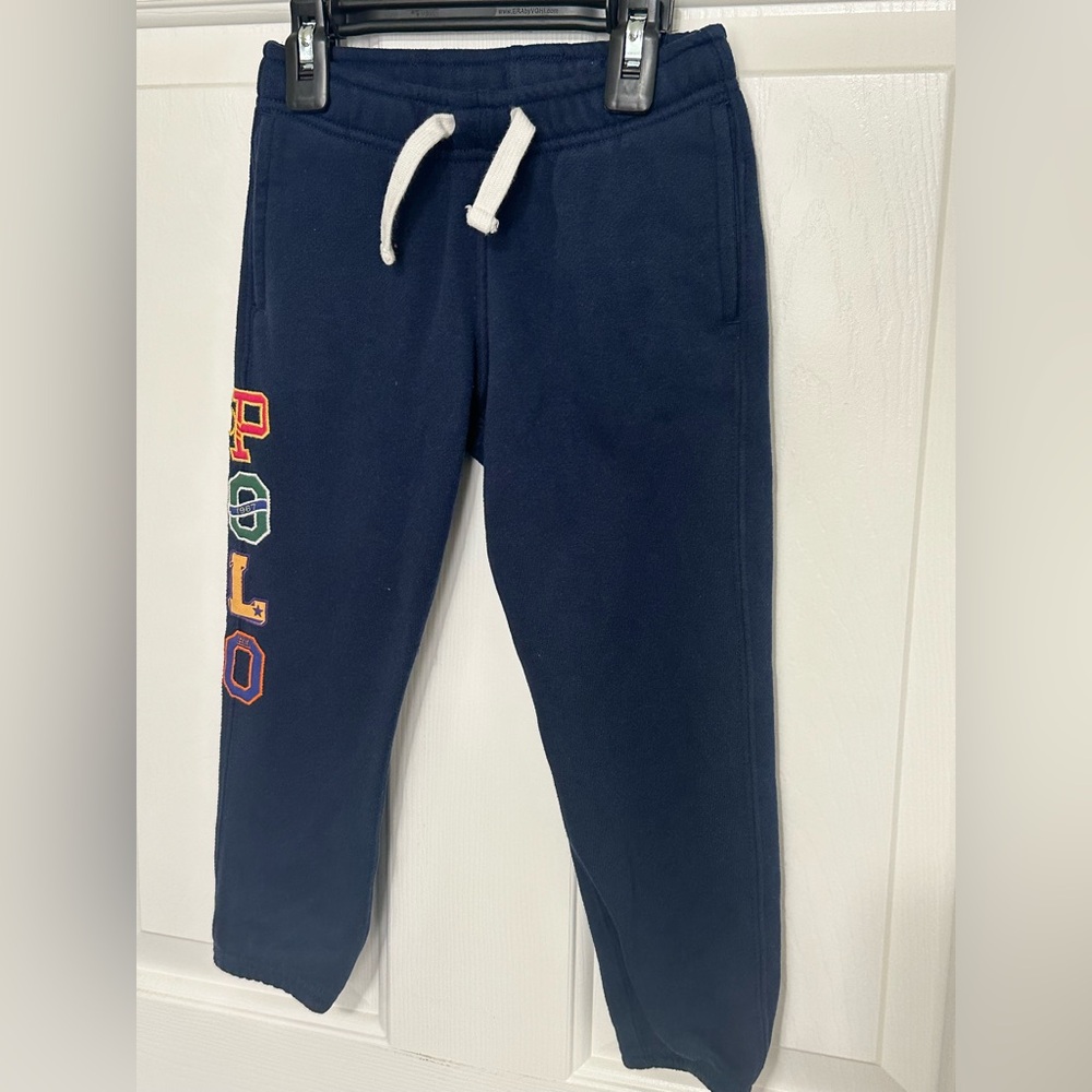 Polo by Ralph Lauren Kids Multicolor Logo Navy Joggers